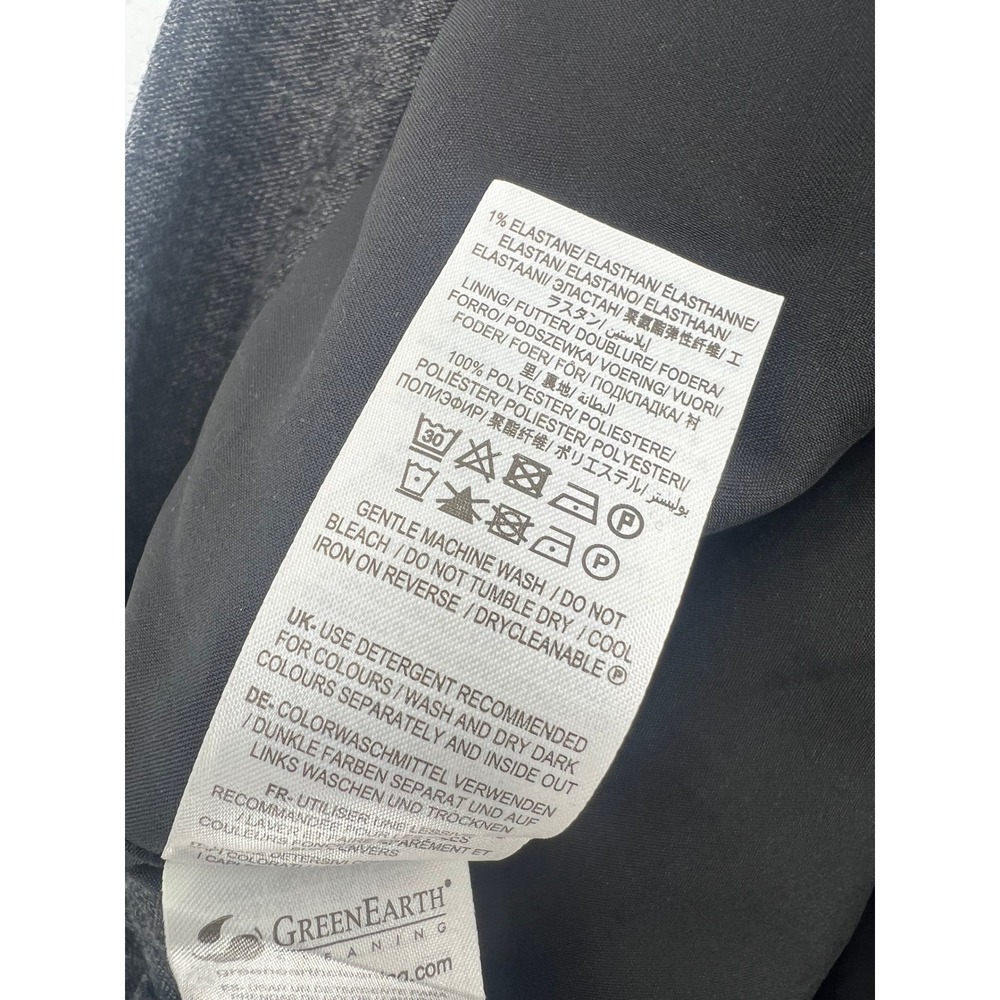 Boden US 6R Dark Charcoal Gray Wool Blend Wide Leg Pants Workwear Trousers - Picture 5 of 11